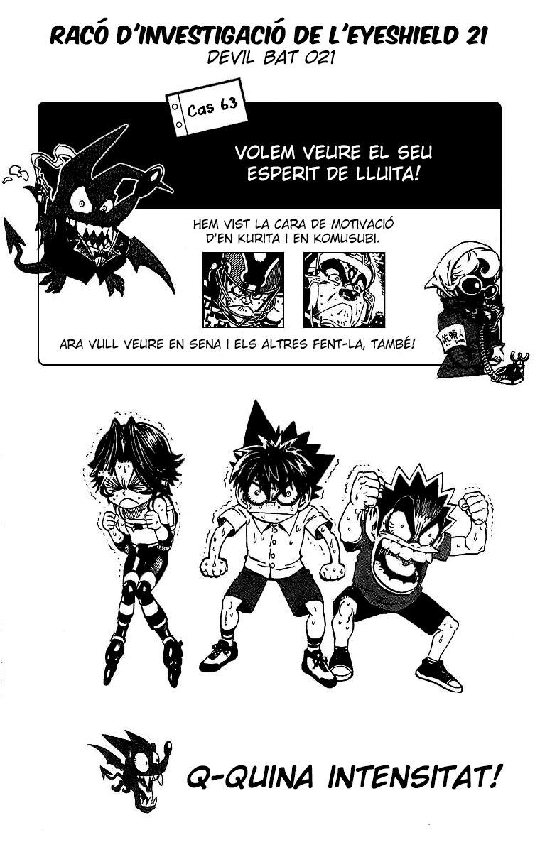 Read Eyeshield 21 CAT Manga Online