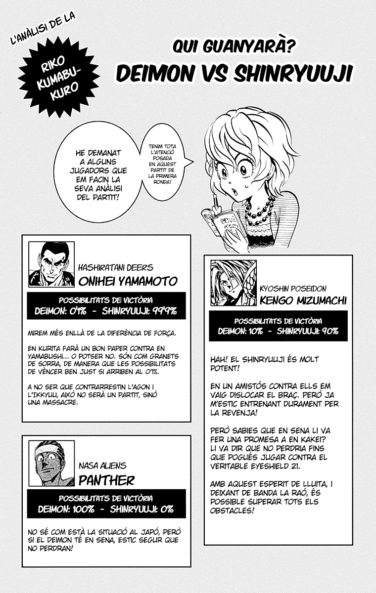 Read Eyeshield 21 CAT Manga Online