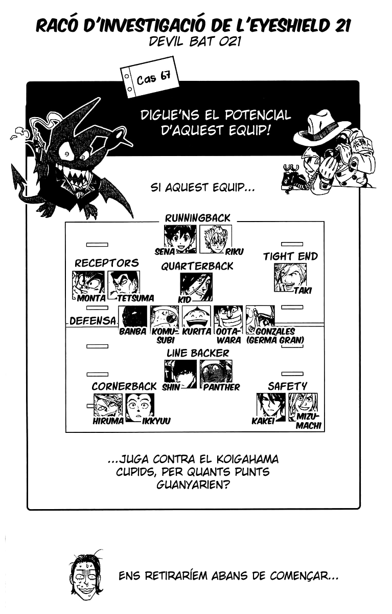 Read Eyeshield 21 CAT Manga Online