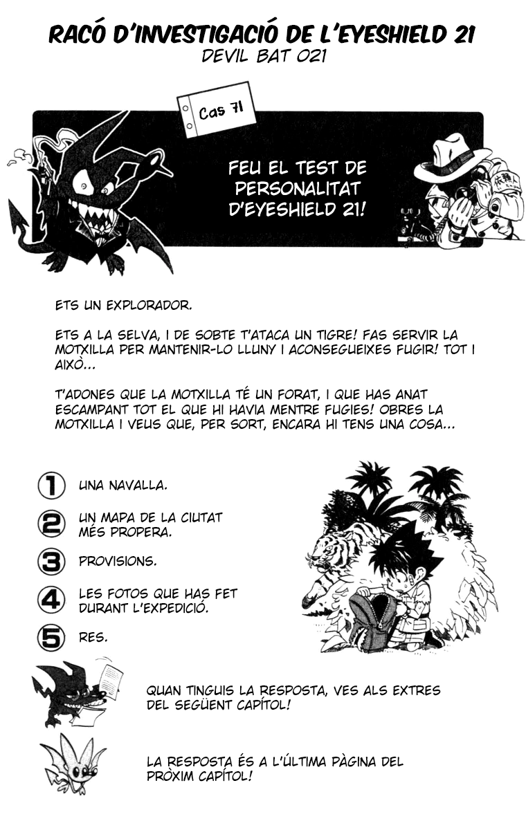 Read Eyeshield 21 CAT Manga Online