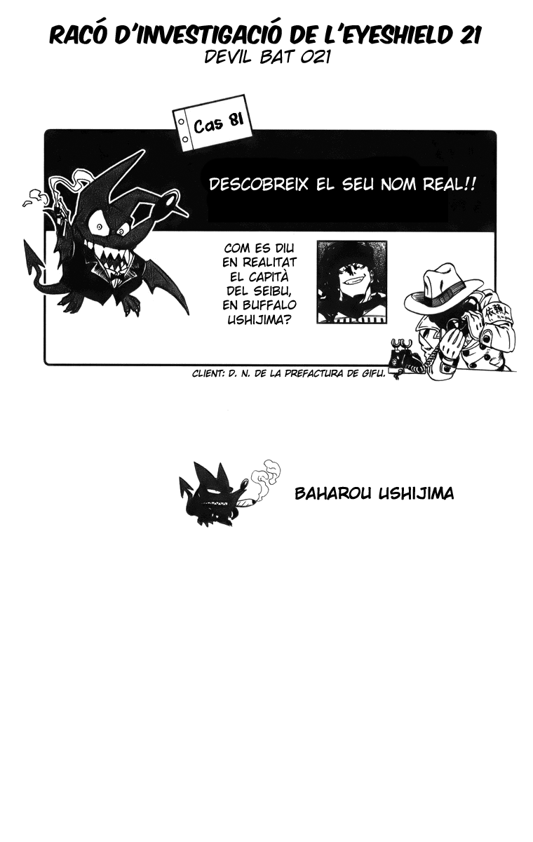 Read Eyeshield 21 CAT Manga Online