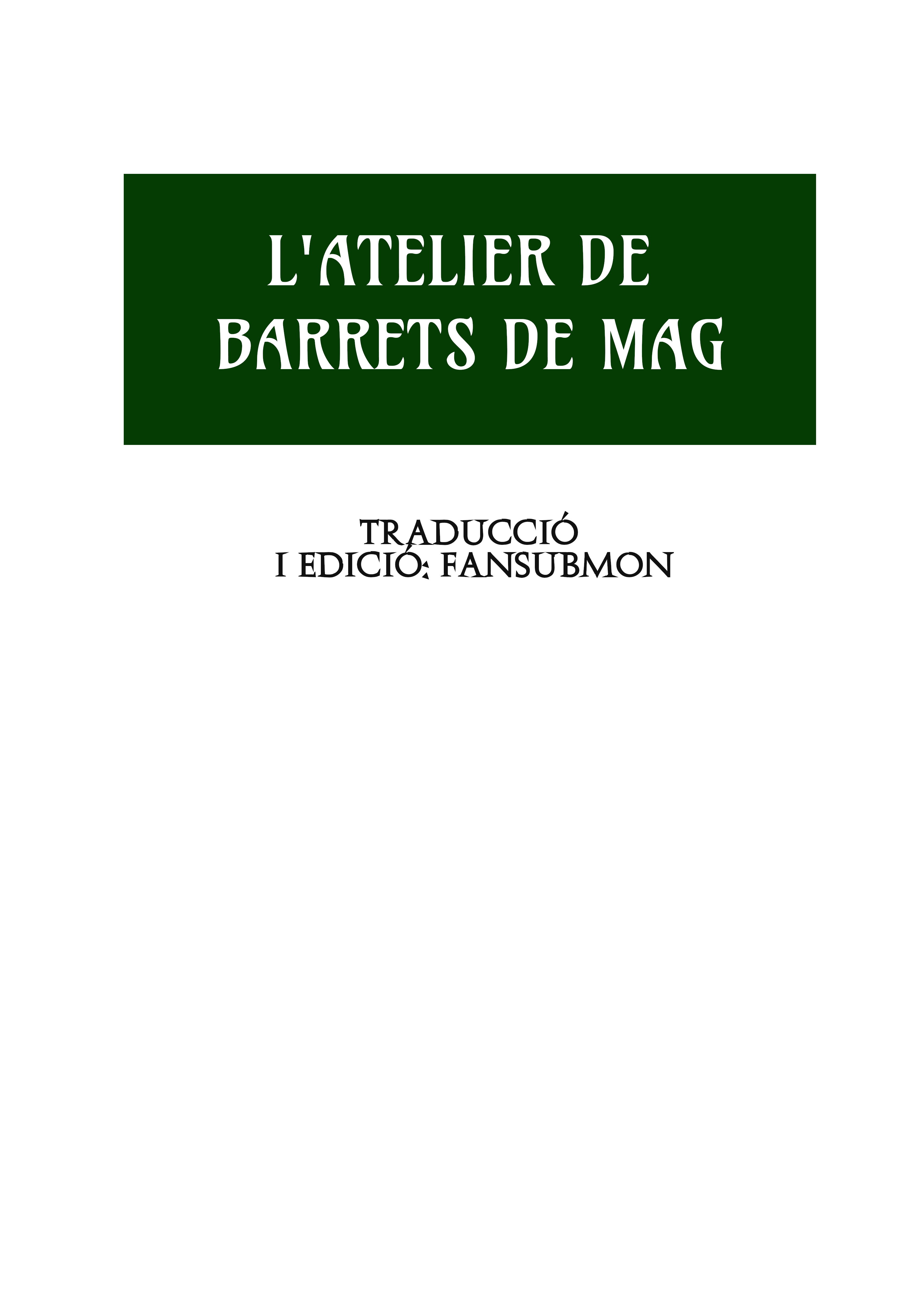 Read L'Atelier de Barrets de Mag CAT Manga Online