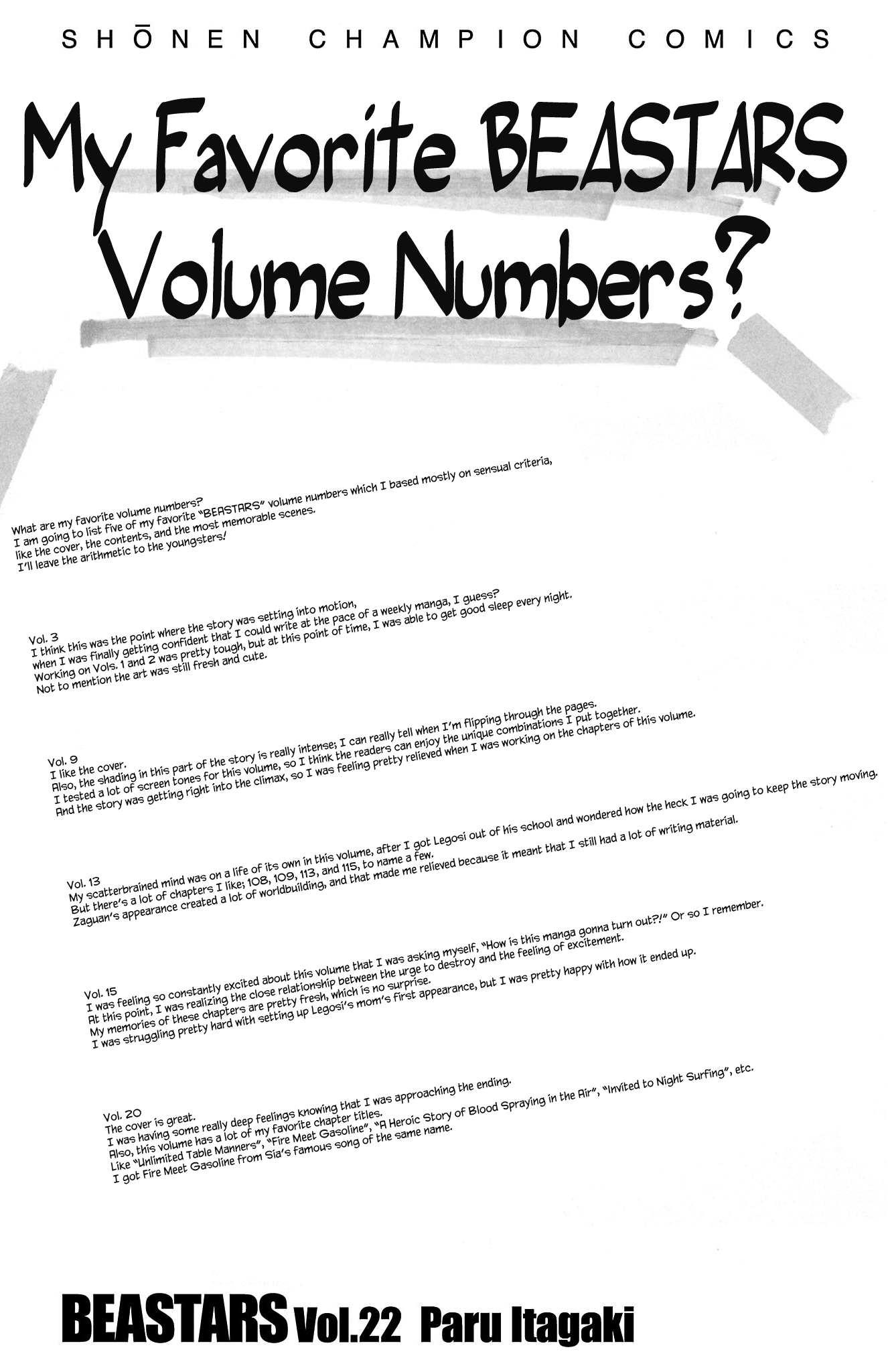 Read BEASTARS Manga Online