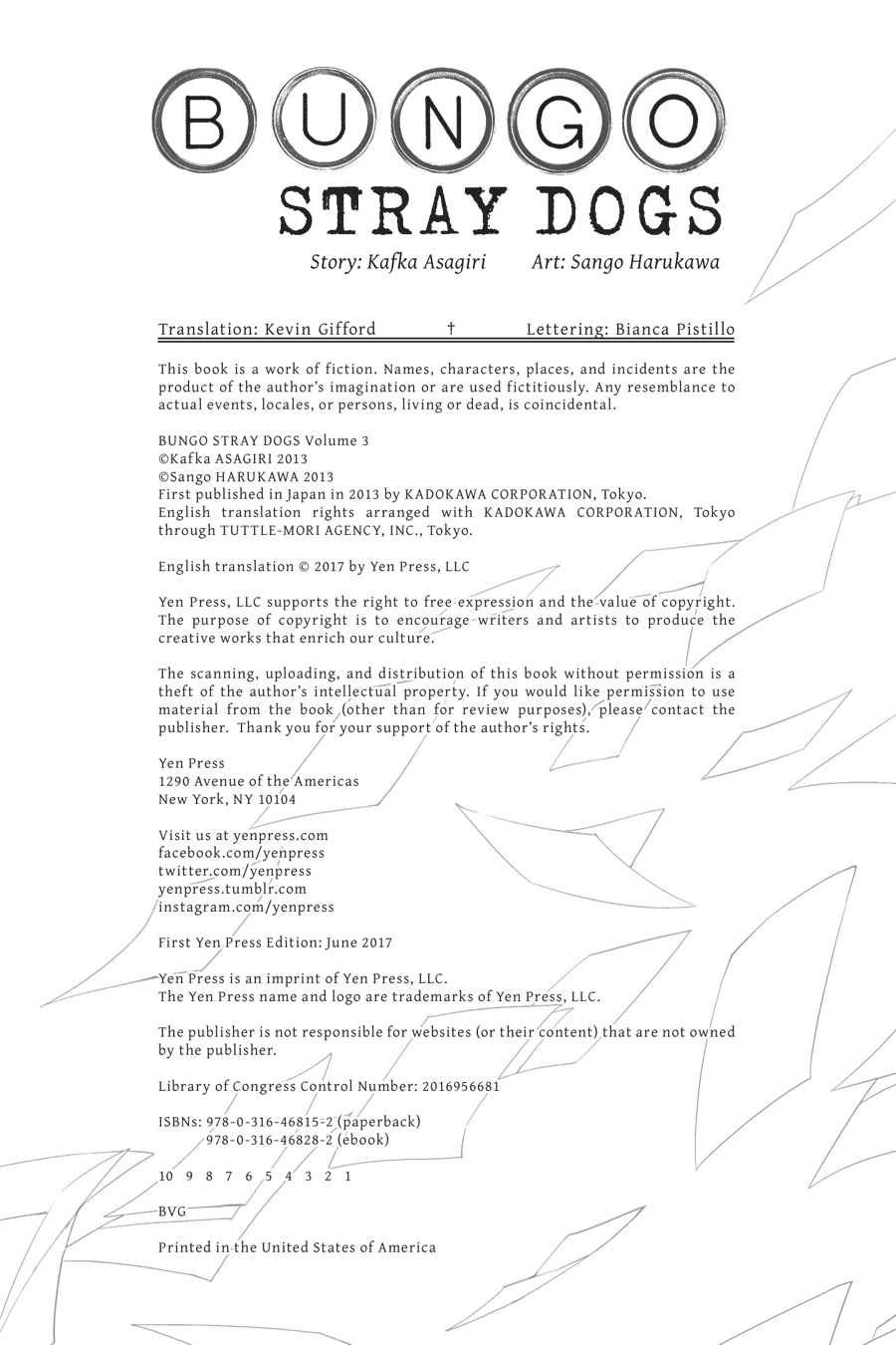 Read Bungo Stray Dogs Manga Online