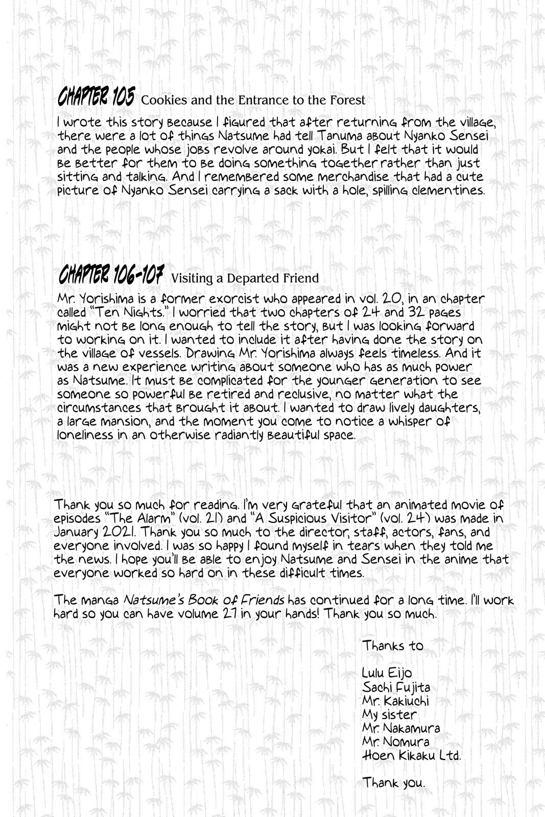 Read Natsume's Book of Friends Manga Online