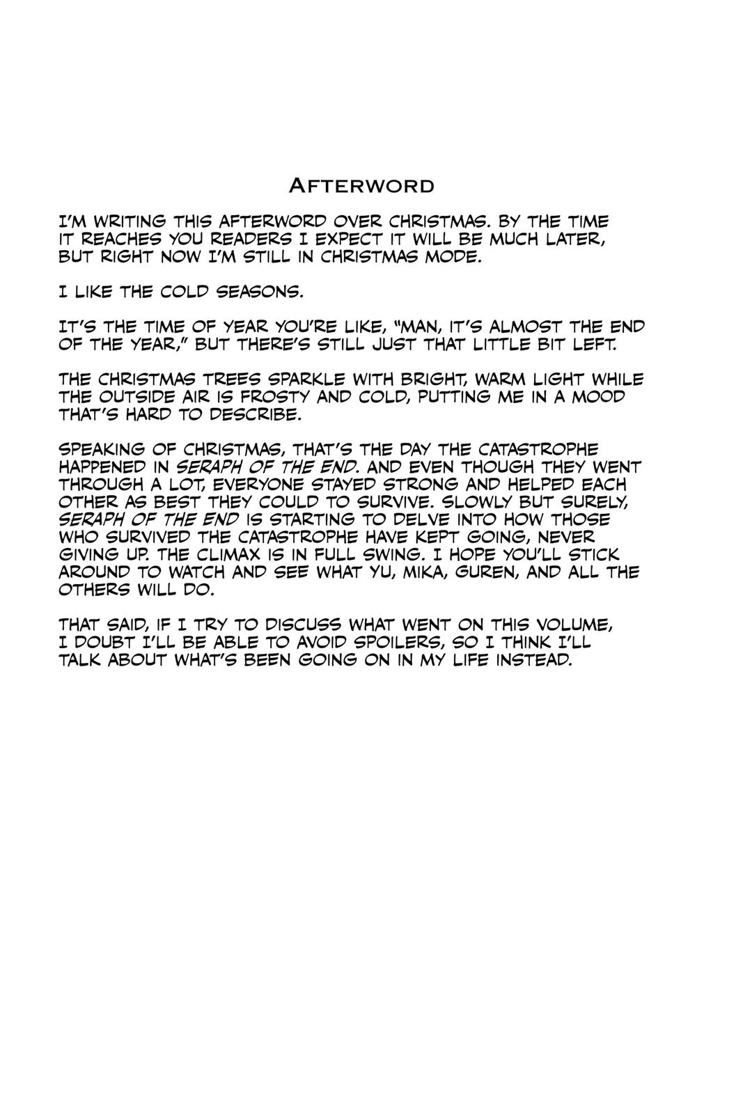 Read Seraph of the End Vampire Reign Manga Online