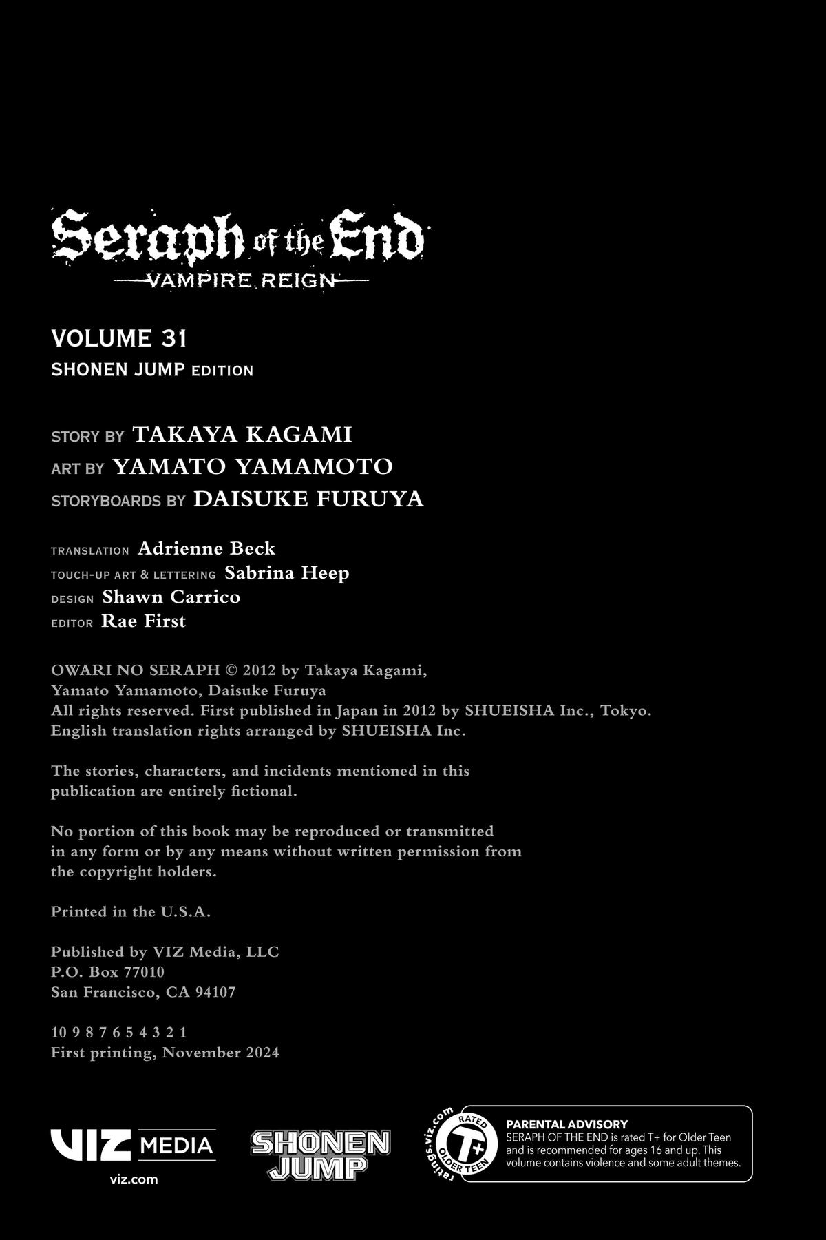 Read Seraph of the End Vampire Reign Manga Online