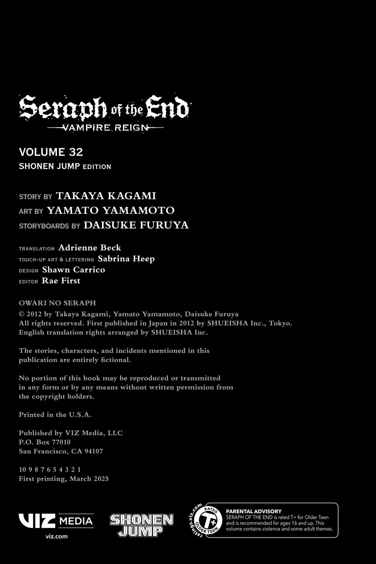 Read Seraph of the End Vampire Reign Manga Online