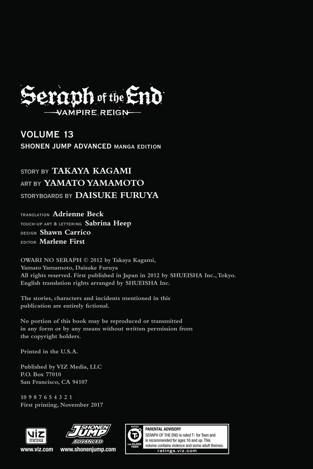 Read Seraph of the End Vampire Reign Manga Online