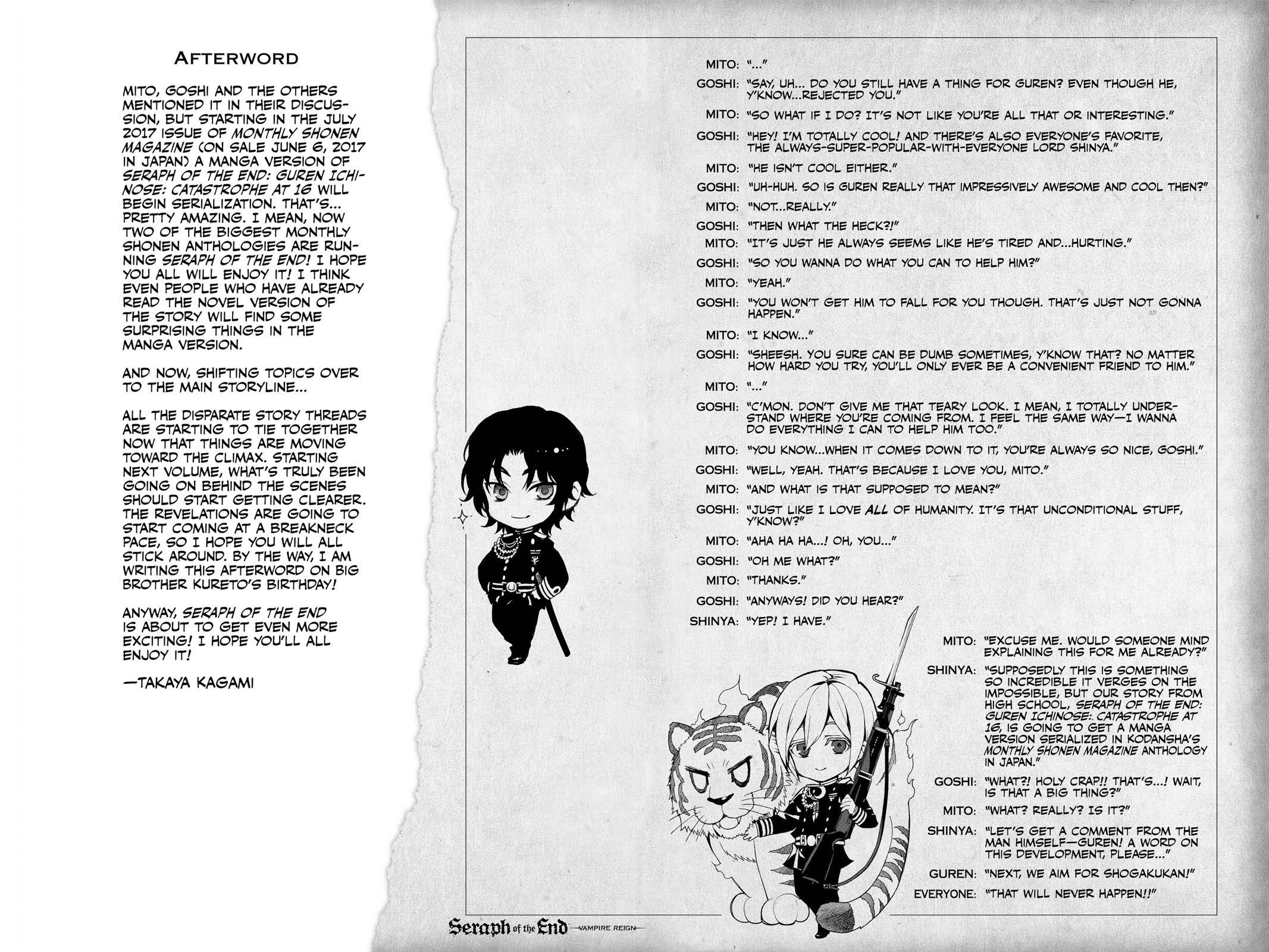 Read Seraph of the End Vampire Reign Manga Online