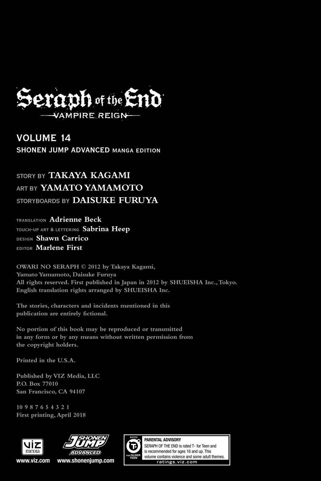 Read Seraph of the End Vampire Reign Manga Online