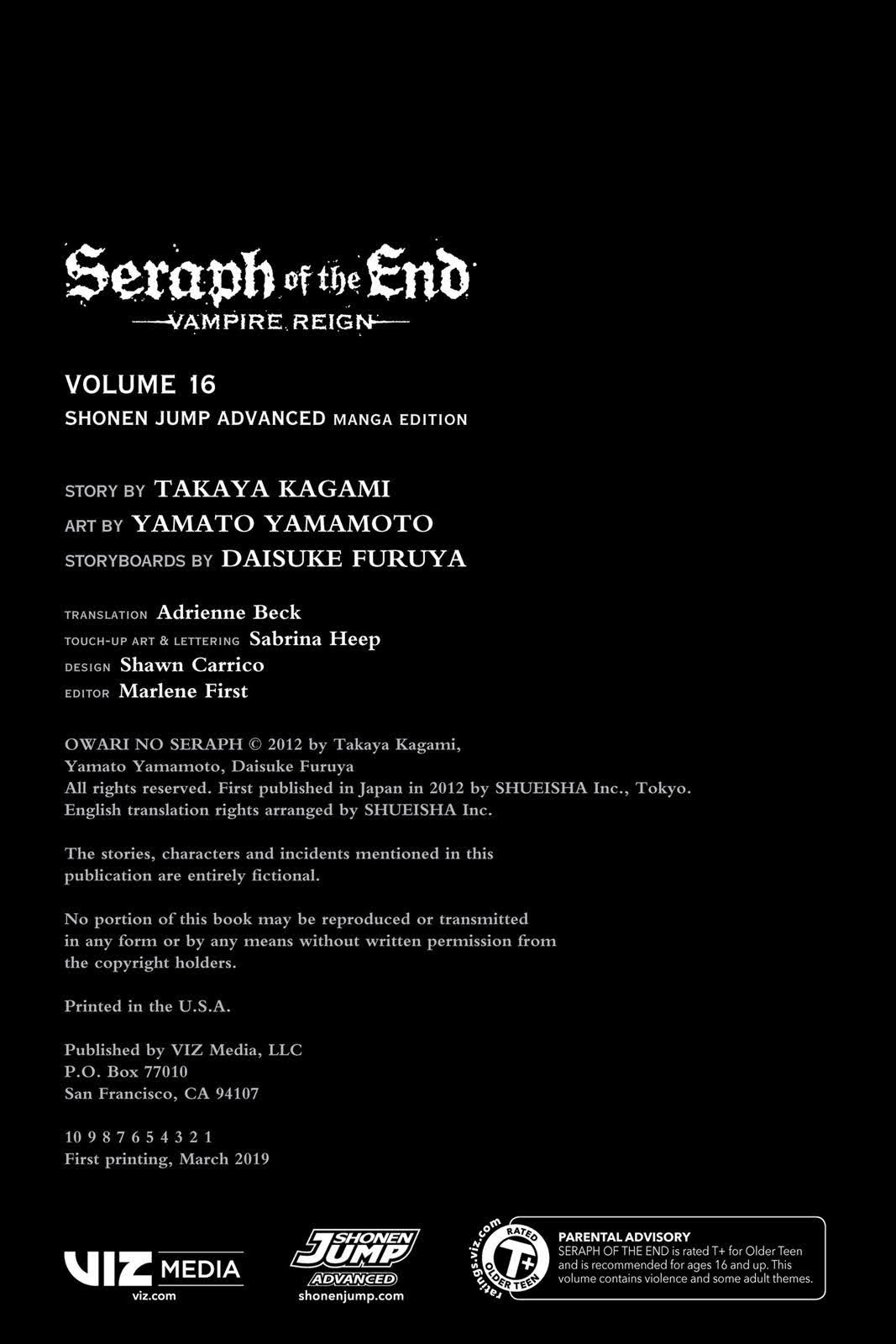 Read Seraph of the End Vampire Reign Manga Online