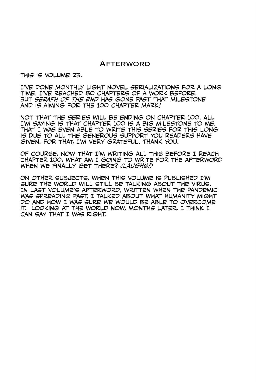 Read Seraph of the End Vampire Reign Manga Online