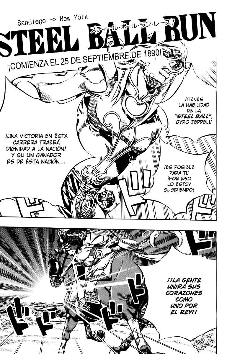Read JoJo's Bizarre Adventure Parte 7 Steel Ball Run ES Manga Online