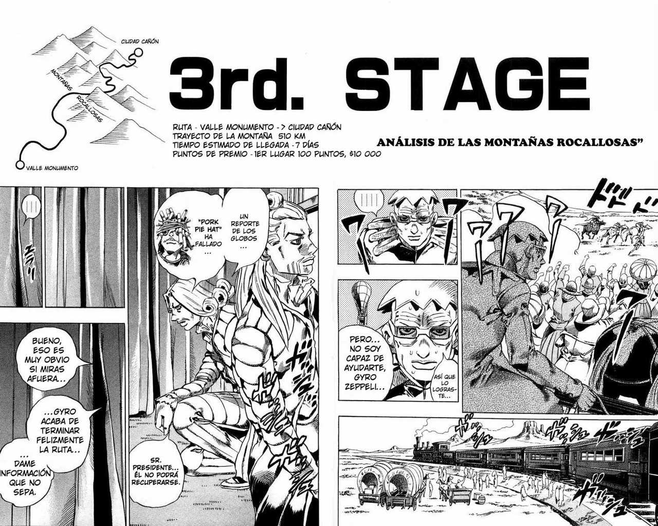 Read JoJo's Bizarre Adventure Parte 7 Steel Ball Run ES Manga Online