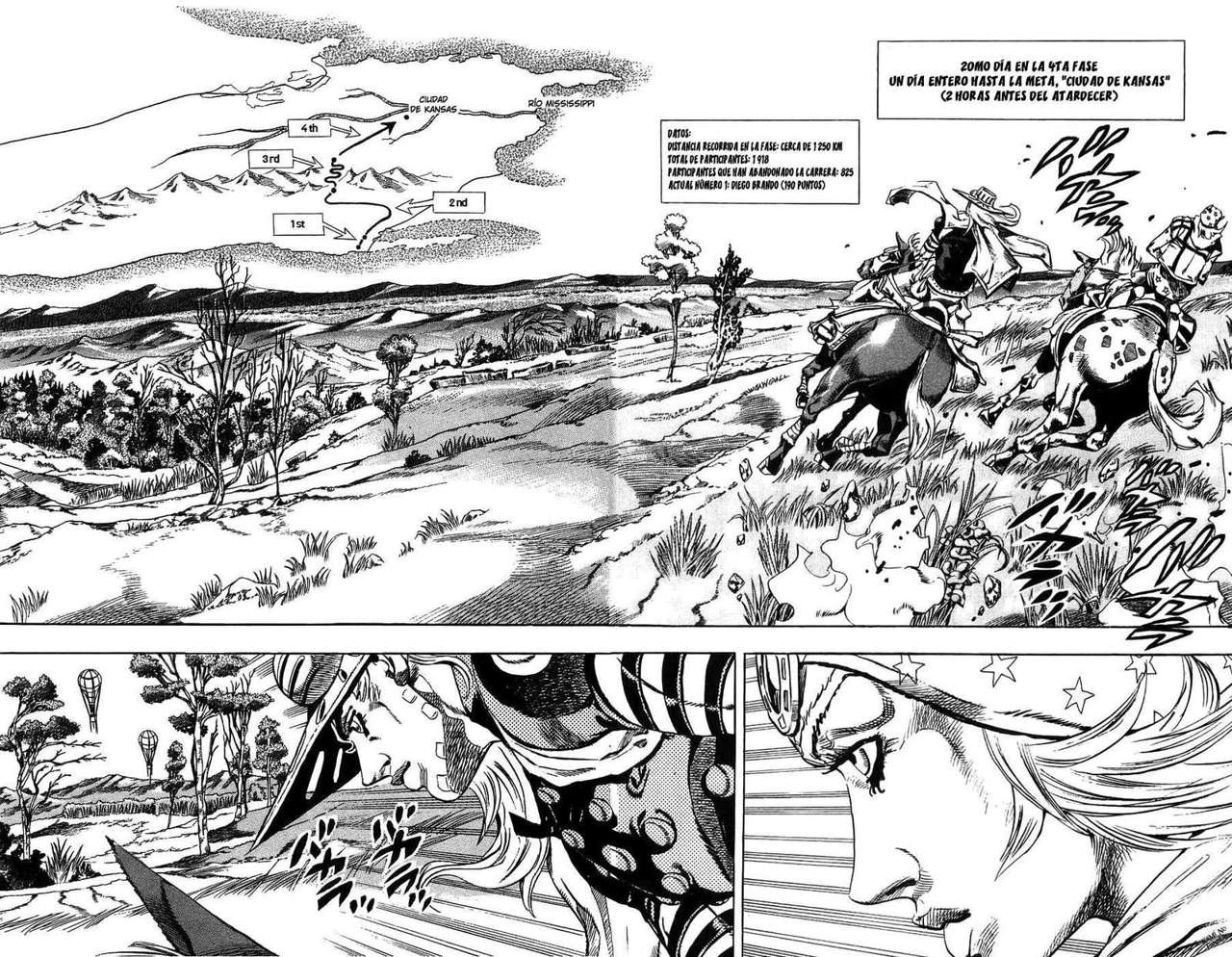 Read JoJo's Bizarre Adventure Parte 7 Steel Ball Run ES Manga Online