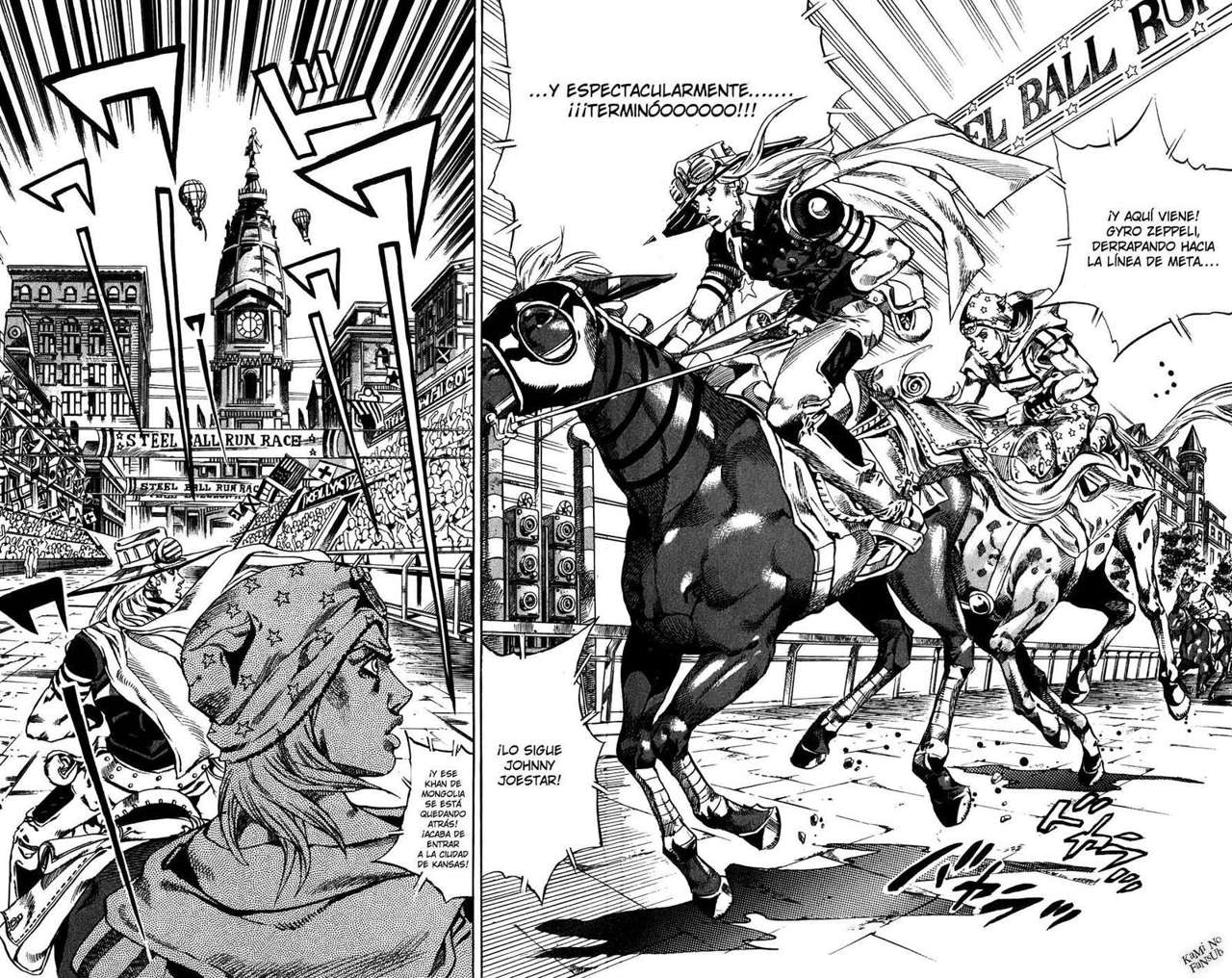 Read JoJo's Bizarre Adventure Parte 7 Steel Ball Run ES Manga Online