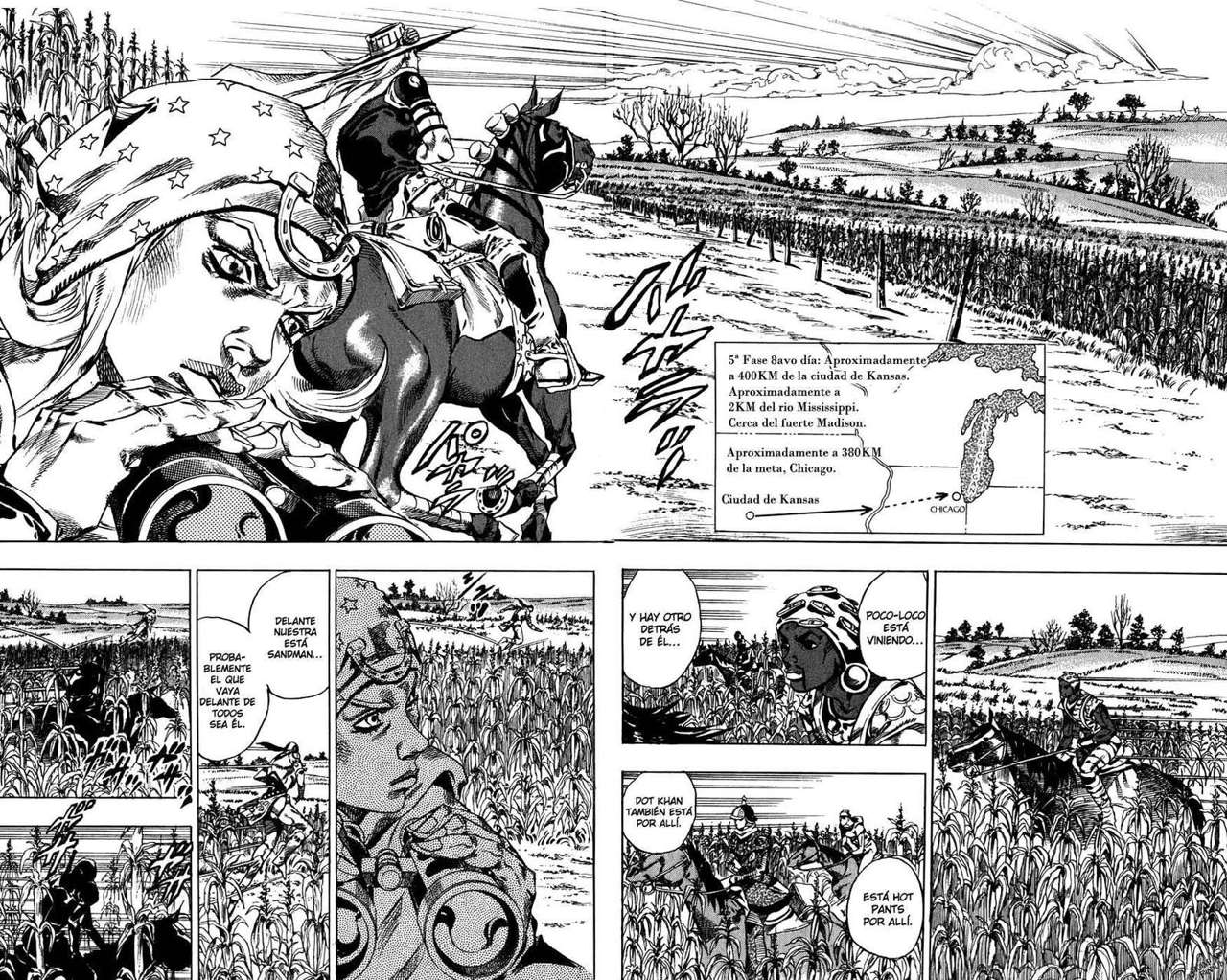Read JoJo's Bizarre Adventure Parte 7 Steel Ball Run ES Manga Online