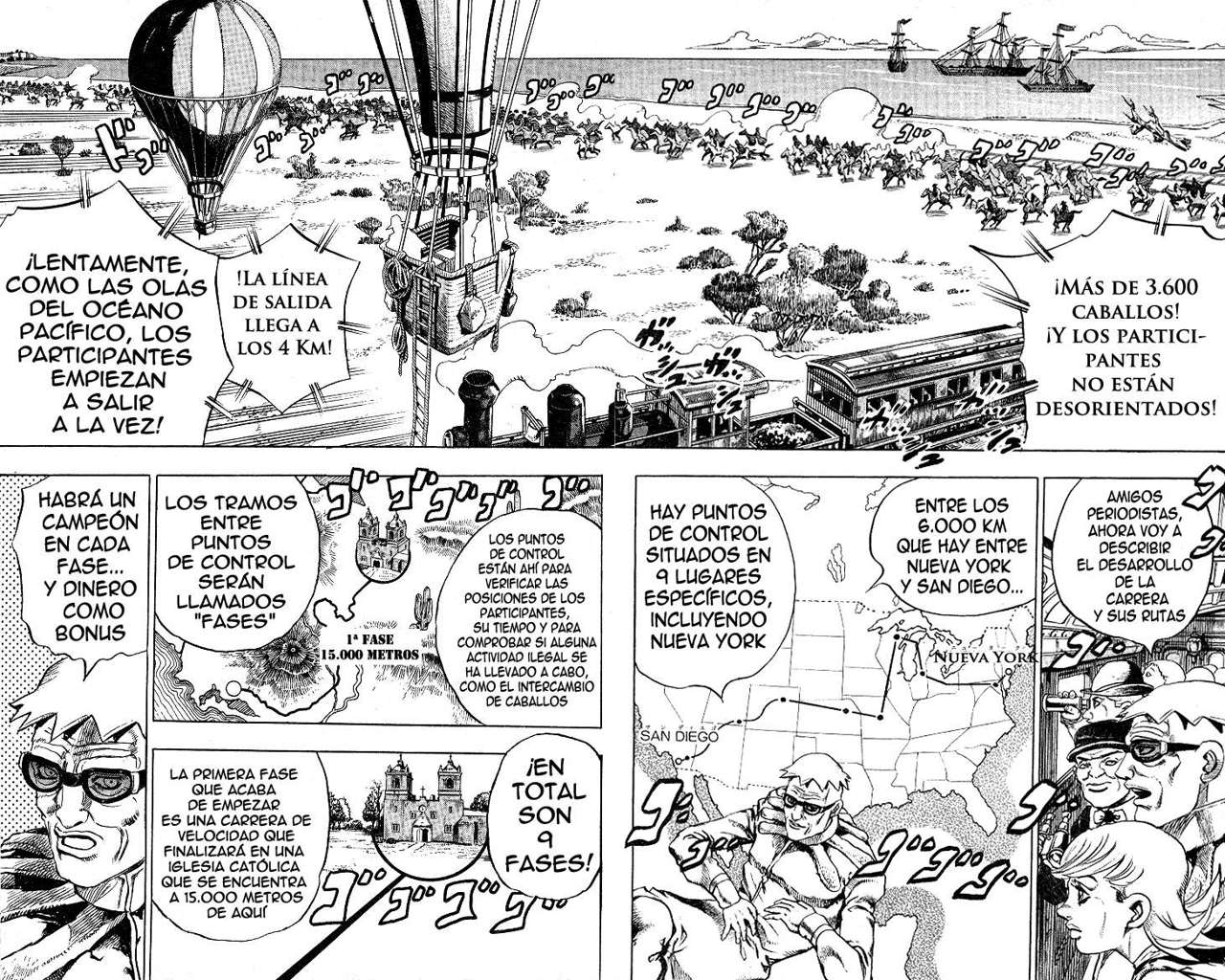 Read JoJo's Bizarre Adventure Parte 7 Steel Ball Run ES Manga Online