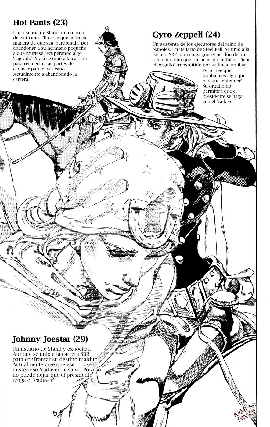 Read JoJo's Bizarre Adventure Parte 7 Steel Ball Run ES Manga Online