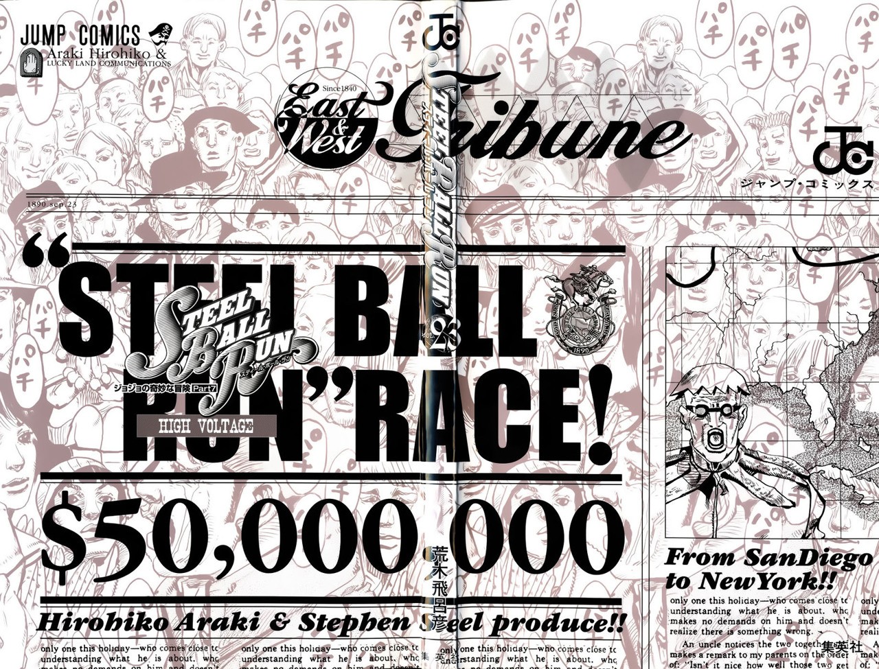 Read JoJo's Bizarre Adventure Parte 7 Steel Ball Run ES Manga Online