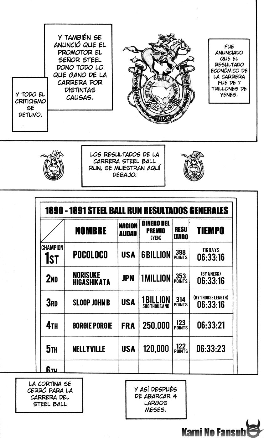 Read JoJo's Bizarre Adventure Parte 7 Steel Ball Run ES Manga Online