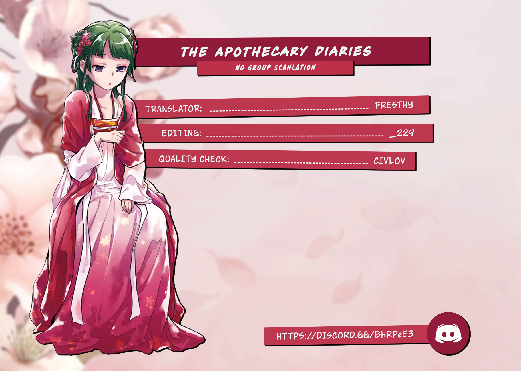 Read Les Carnets de l'Apothicaire FR Manga Online